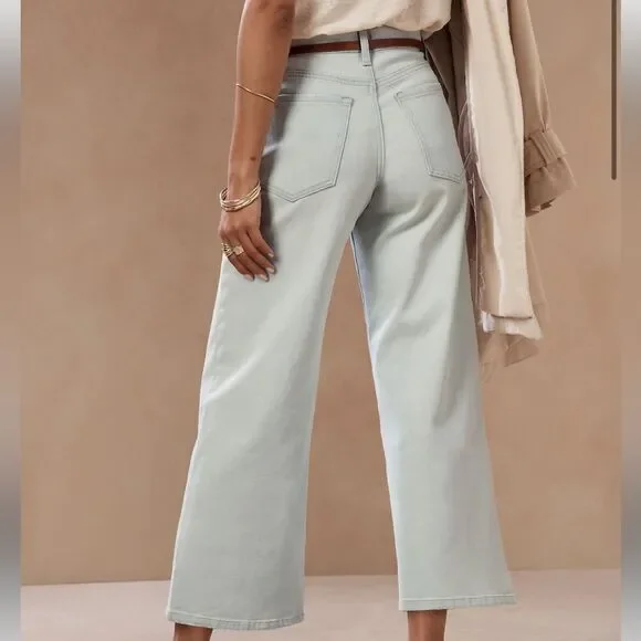 Banana Republic Wide-Leg Crop Jean - Picture 2 of 16